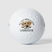 Labradors und Golfball (Vorderseite)