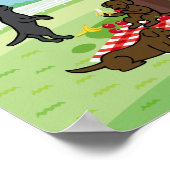 Labradors und Happy Tree Poster (Ecke)