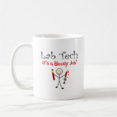 LabradorTech "es ist ein blutiger Job " Kaffeetasse (Links)