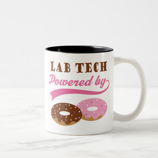 Labradortech-lustiges Geschenk Zweifarbige Tasse (Rechts)