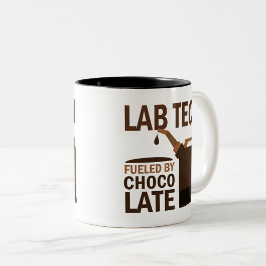 Labradortech-(lustiges) Geschenk Zweifarbige Tasse (VorderseiteRechts)