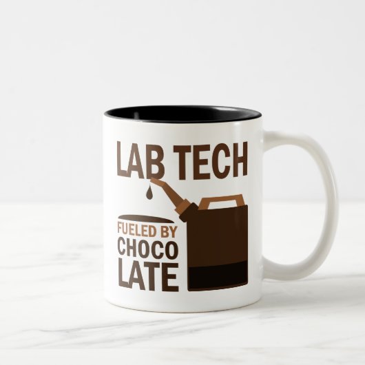 Labradortech-(lustiges) Geschenk Zweifarbige Tasse (Rechts)
