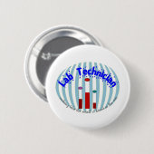 LabradorTechgeschenke " Liebe der Geruch des Bluts Button (Vorne & Hinten)