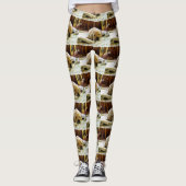 Labradorwelpe des Gelbs 2 Leggings (Vorderseite)