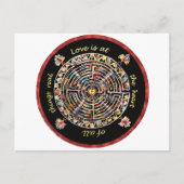 Labrynth-"Liebe ist das Herz aller Dinge" Postkarte (Vorderseite)