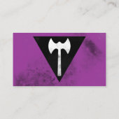 Labrys Lesbian Flag Visitenkarte (Rückseite)