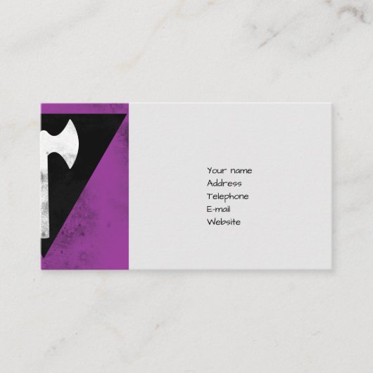 Labrys Lesbian Flag Visitenkarte (Vorderseite)