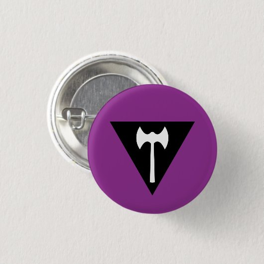 Labrys Lesbian Pride Flag Abzeichen Button (Vorne & Hinten)