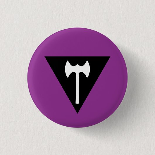 Labrys Lesbian Pride Flag Abzeichen Button (Vorderseite)