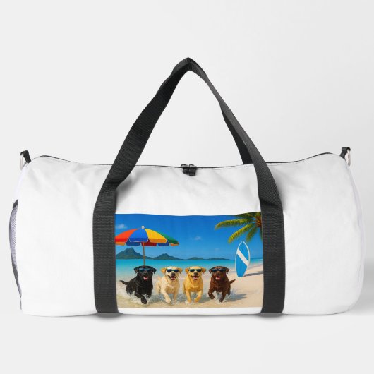 Labs on tropical island duffle bag (Rückseite)