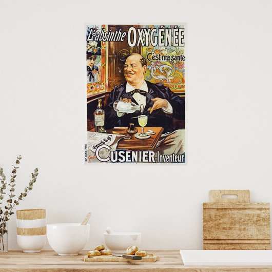 L'Absinthe Cusenier Poster (Küche)