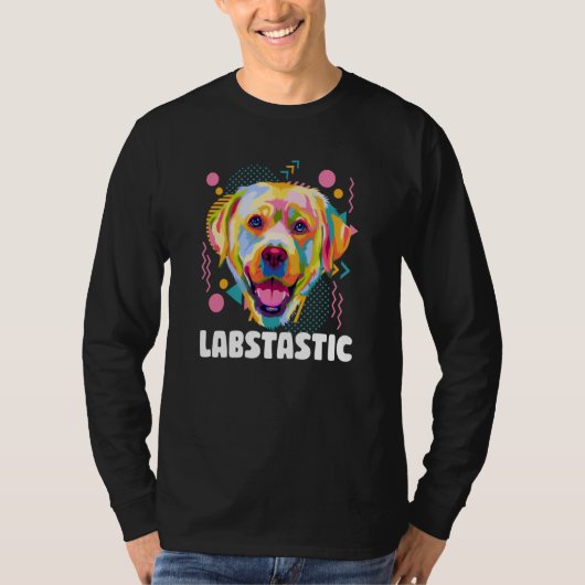 Labstastic Labrador Retriever Humor Lab Animal Pun T-Shirt (Vorderseite)