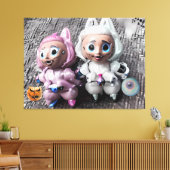 Labubu Tricks und Leckereien Leinwanddruck (Insitu (Wohnzimmer))