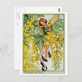 Laburnum Fairy Postkarte (Vorne/Hinten)