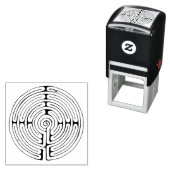 Labyrinth 1,5" x 1,5" Briefmarke Permastempel (Beispiel)