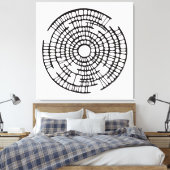 Labyrinth / Abstraktion / Minimalistische Kunst Leinwanddruck (Insitu (Schlafzimmer))