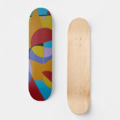 Labyrinth auf dem Asphalt-Skateboard Skateboard (Vorderseite)