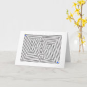 Labyrinth Birthday Card Karte (Gelbe Blume)