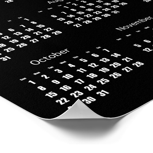 Labyrinth Calendar Poster 2017 (Ecke)