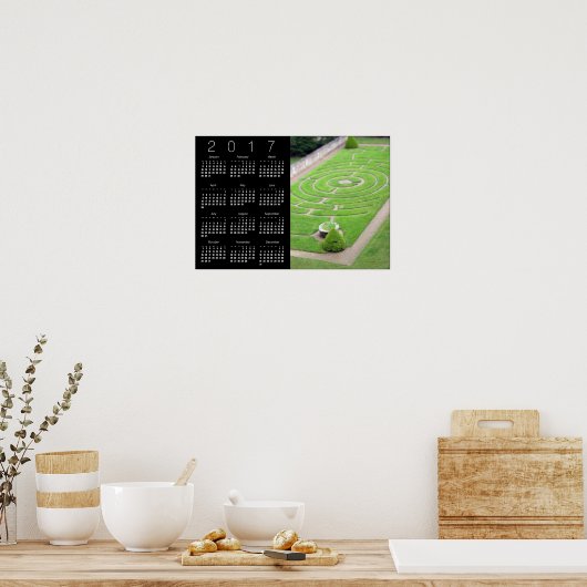 Labyrinth Calendar Poster 2017 (Küche)
