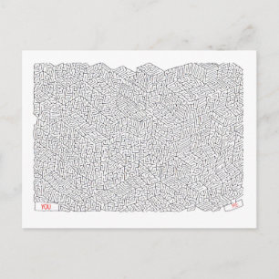 Labyrinth der Liebe Postkarte