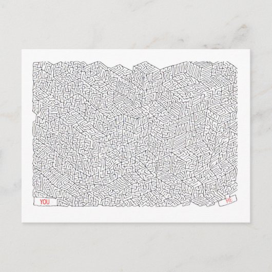 Labyrinth der Liebe Postkarte (Vorderseite)