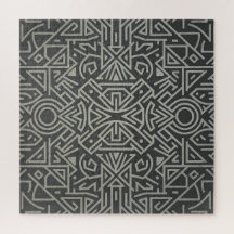 Labyrinth der Linien | Tribales geometrisches Jigs