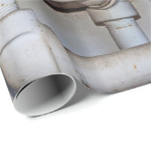 Labyrinth der Metallklempnerarbeit-Rohre Geschenkpapier (Rolleneckpunkt)