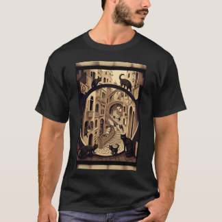 Labyrinth der Stadtstraße mit Katzenfamilie T-Shirt
