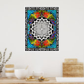 Labyrinth der Weg der geringsten Resistenz Poster (Küche)