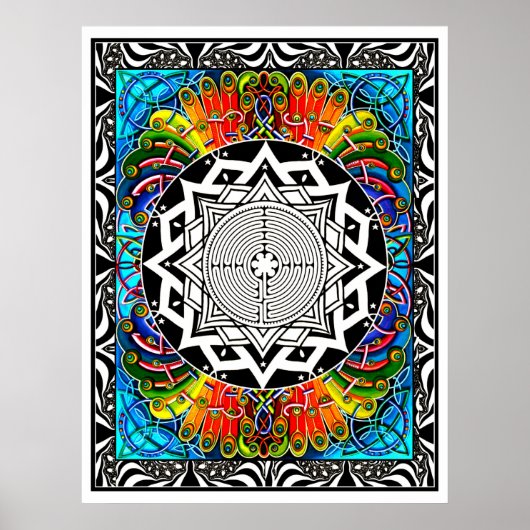 Labyrinth der Weg der geringsten Resistenz Poster (Vorne)