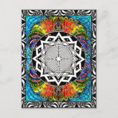 Labyrinth, der Weg der geringsten Resistenz Postkarte (Vorderseite)