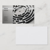 Labyrinth des Ball-3D Visitenkarte (Vorne/Hinten)