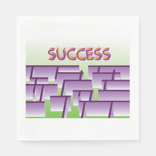 Labyrinth-Erfolg Serviette (Vorderseite)