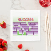 Labyrinth-Erfolg Serviette