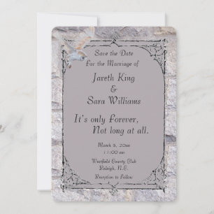 Labyrinth Es ist nur für immer Hochzeit Termin Save The Date