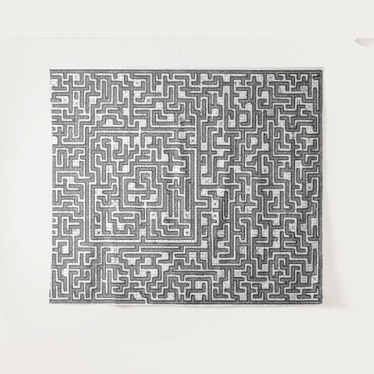 Labyrinth Fabric Wandteppich (Vorderseite (Horizontal))