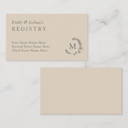 Labyrinth für Leinen und graue Blumenkleider Begleitkarte (Vorne/Hinten)