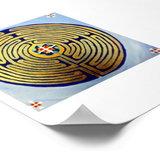 Labyrinth Gebet Poster (Ecke)