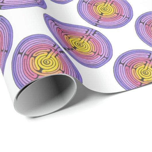 Labyrinth Geschenkpapier (Rolleneckpunkt)