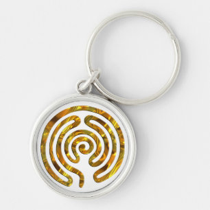Labyrinth GOLD   Erstellen Sie Ihren eigenen Hinte Schlüsselanhänger