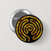 Labyrinth GOLD| schwarz Button (Vorne & Hinten)