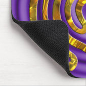 Labyrinth GOLD | violette Wellen Mousepad (Ecke)