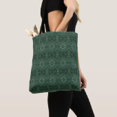 Labyrinth Grüne Abstrakte Alkoholtinte Kunst Tasche (Von Nahem)