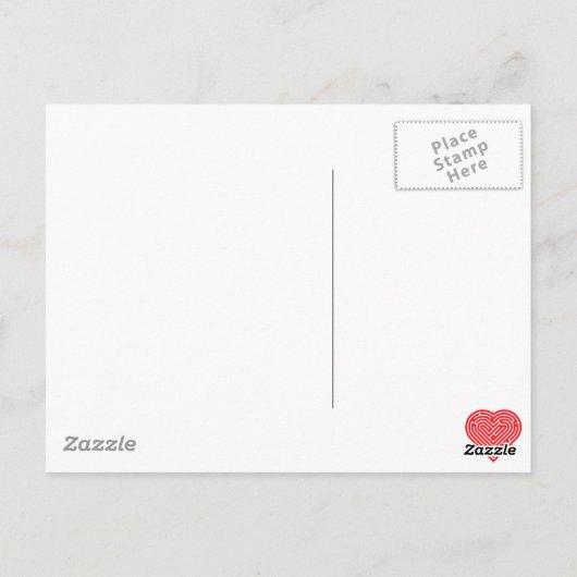 Labyrinth Heart Postkarte (Rückseite)