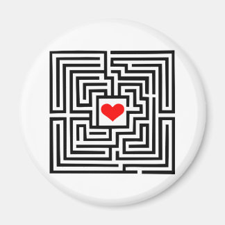 Labyrinth - Herz Magnet