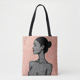 Labyrinth ihres Erwachens – Ein minimalistisches P Tasche