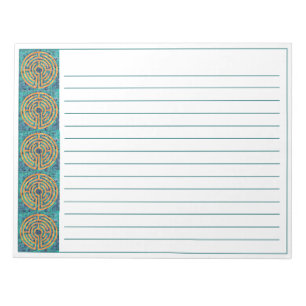 LABYRINTH II 11"x8.5" Notepad + Linien Notizblock
