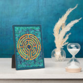 LABYRINTH II 12x18 Plaque with Easel - Green Fotoplatte (Seite)