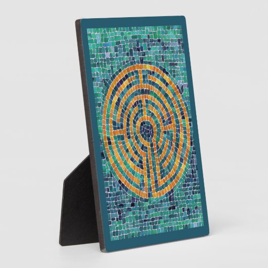 LABYRINTH II 12x18 Plaque with Easel - Green Fotoplatte (Seite)